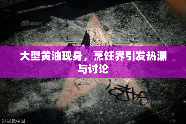 大型黄油现身，烹饪界引发热潮与讨论