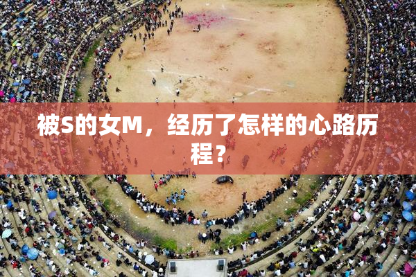 被S的女M，经历了怎样的心路历程？