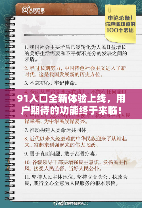 91入口全新体验上线，用户期待的功能终于来临！