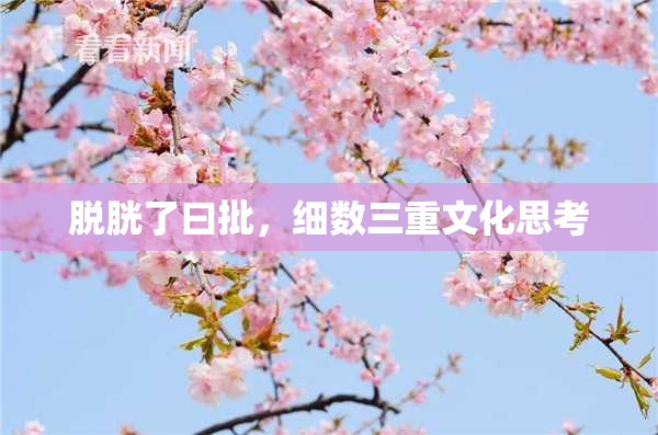 脱胱了曰批，细数三重文化思考