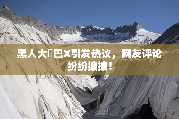 黑人大鷄巴X引发热议，网友评论纷纷攘攘！