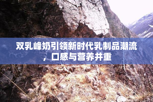 双乳峰奶引领新时代乳制品潮流，口感与营养并重