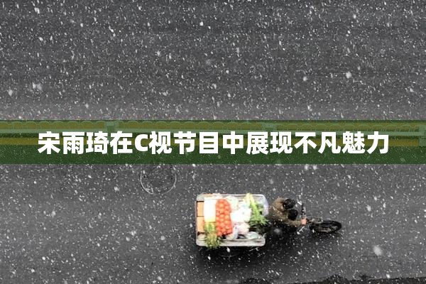 宋雨琦在C视节目中展现不凡魅力