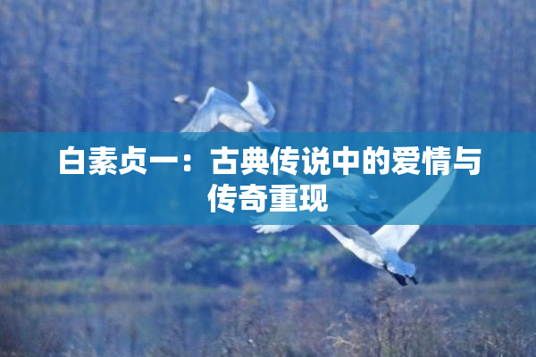 白素贞一：古典传说中的爱情与传奇重现