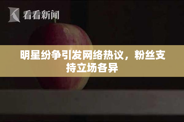 明星纷争引发网络热议，粉丝支持立场各异