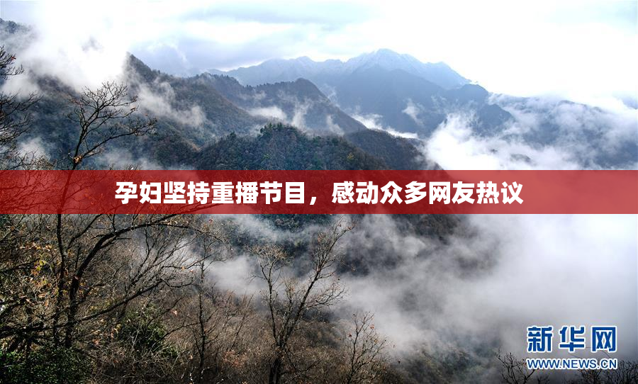 孕妇坚持重播节目，感动众多网友热议