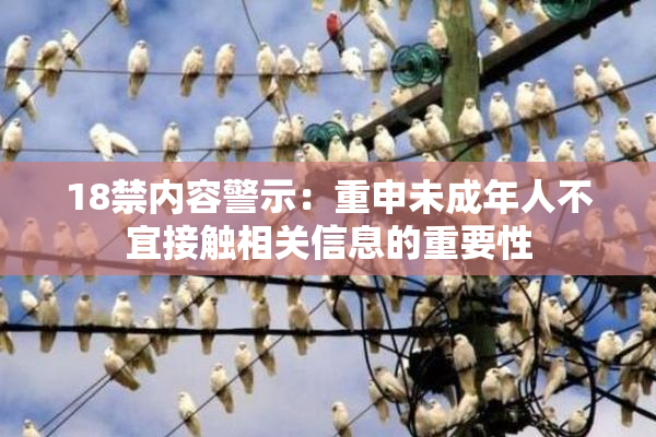 18禁内容警示：重申未成年人不宜接触相关信息的重要性