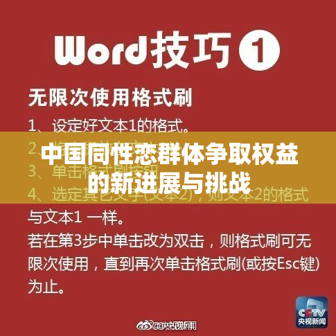 中国同性恋群体争取权益的新进展与挑战