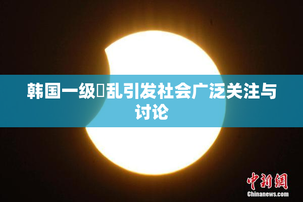 韩国一级婬乱引发社会广泛关注与讨论