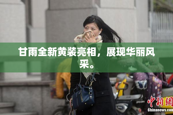 甘雨全新黄装亮相，展现华丽风采。