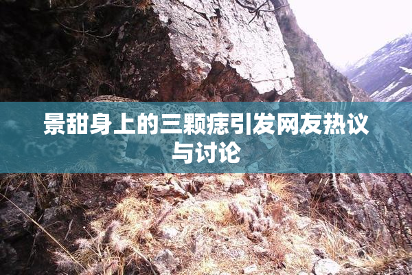 景甜身上的三颗痣引发网友热议与讨论