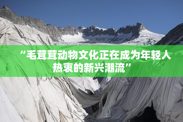 “毛茸茸动物文化正在成为年轻人热衷的新兴潮流”