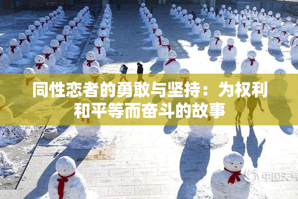同性恋者的勇敢与坚持：为权利和平等而奋斗的故事