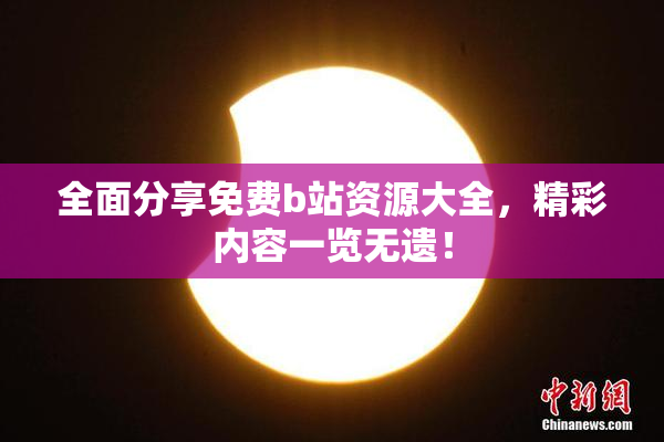 全面分享免费b站资源大全，精彩内容一览无遗！