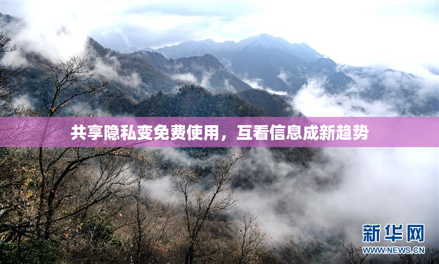 共享隐私变免费使用，互看信息成新趋势