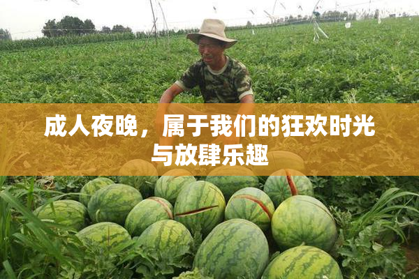 成人夜晚，属于我们的狂欢时光与放肆乐趣