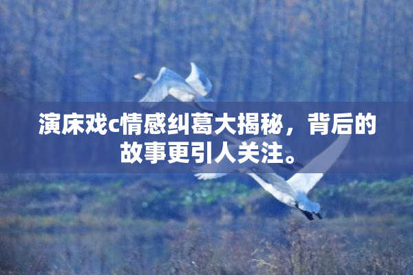 演床戏c情感纠葛大揭秘，背后的故事更引人关注。