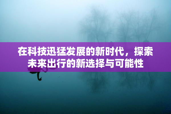 在科技迅猛发展的新时代，探索未来出行的新选择与可能性