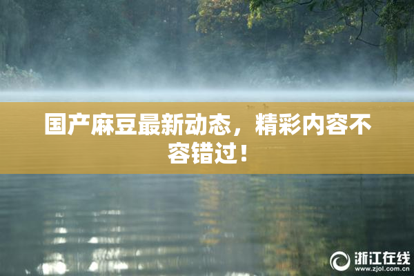 国产麻豆最新动态，精彩内容不容错过！