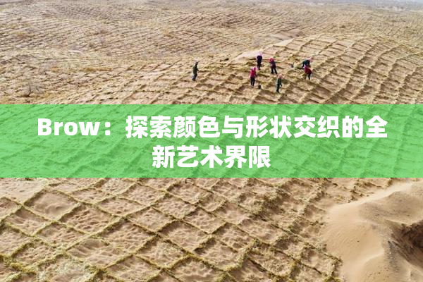 Brow：探索颜色与形状交织的全新艺术界限