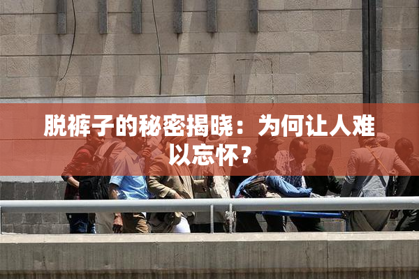 脱裤子的秘密揭晓：为何让人难以忘怀？