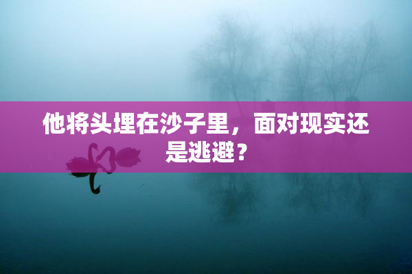 他将头埋在沙子里，面对现实还是逃避？