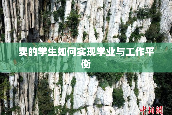 卖的学生如何实现学业与工作平衡
