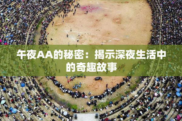 午夜AA的秘密：揭示深夜生活中的奇趣故事