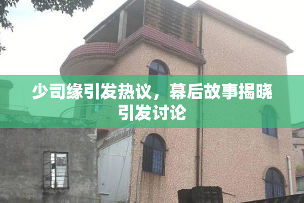 少司缘引发热议，幕后故事揭晓引发讨论