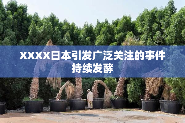 XXXX日本引发广泛关注的事件持续发酵