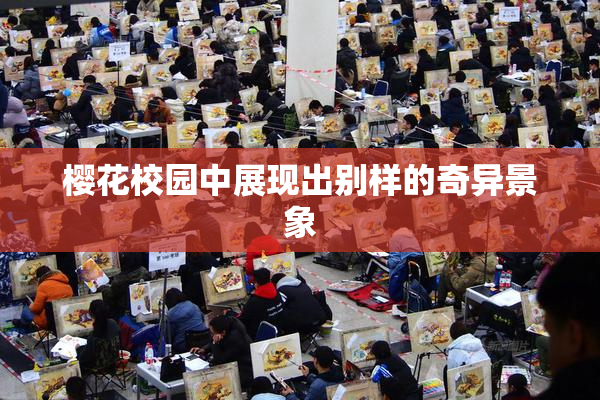 樱花校园中展现出别样的奇异景象
