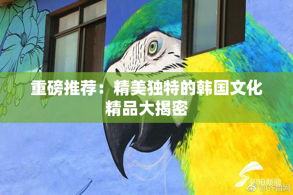 重磅推荐：精美独特的韩国文化精品大揭密