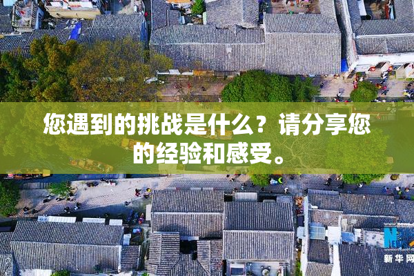您遇到的挑战是什么？请分享您的经验和感受。