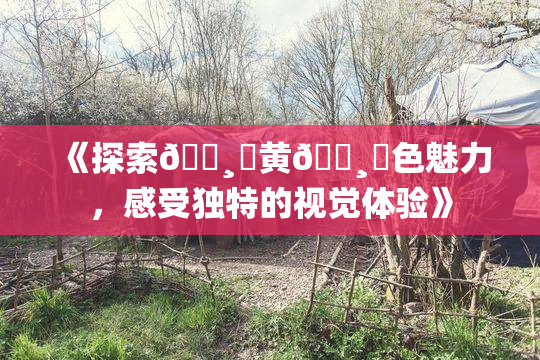 《探索🌸‌黄🌸‌色魅力，感受独特的视觉体验》