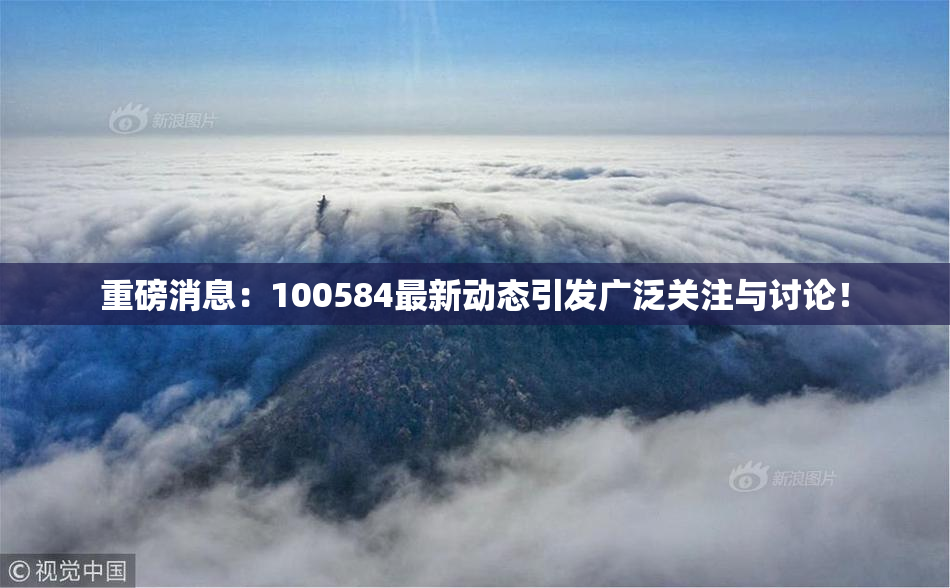重磅消息：100584最新动态引发广泛关注与讨论！