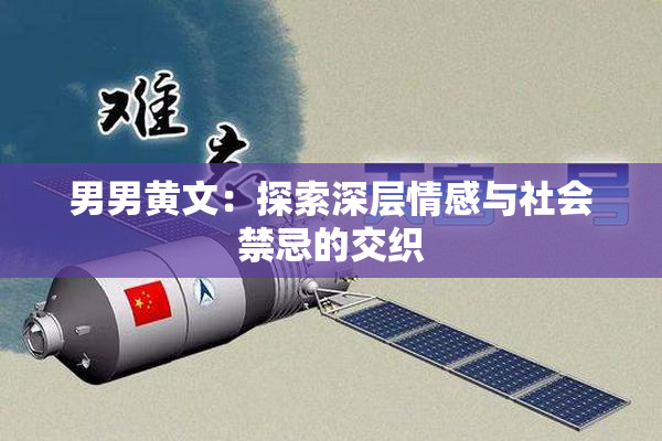 男男黄文：探索深层情感与社会禁忌的交织
