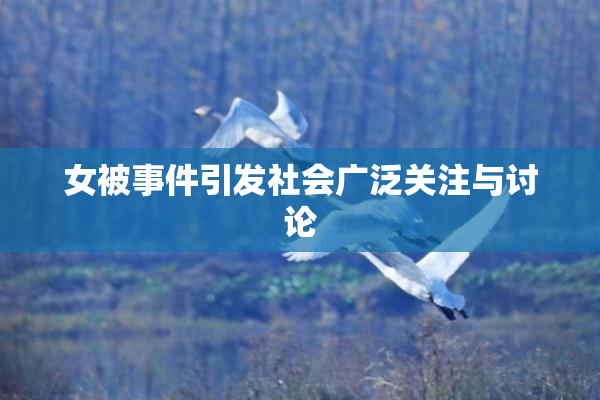 女被事件引发社会广泛关注与讨论