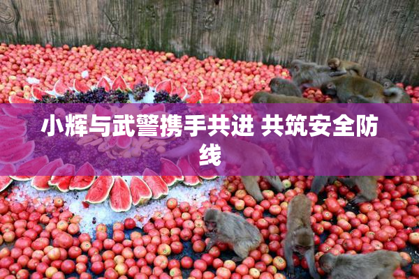 小辉与武警携手共进 共筑安全防线