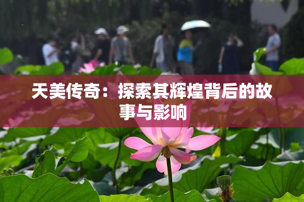 天美传奇：探索其辉煌背后的故事与影响