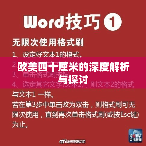 欧美四十厘米的深度解析与探讨