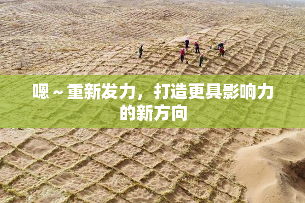 嗯～重新发力，打造更具影响力的新方向