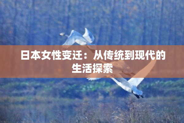 日本女性变迁：从传统到现代的生活探索