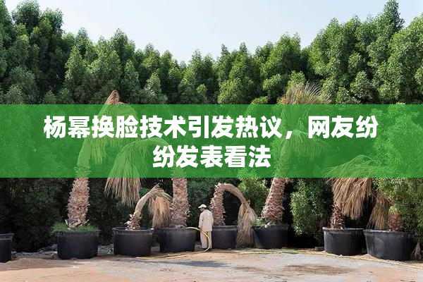 杨幂换脸技术引发热议，网友纷纷发表看法