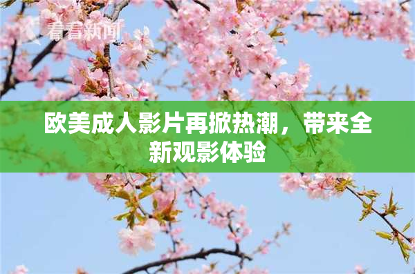欧美成人影片再掀热潮，带来全新观影体验