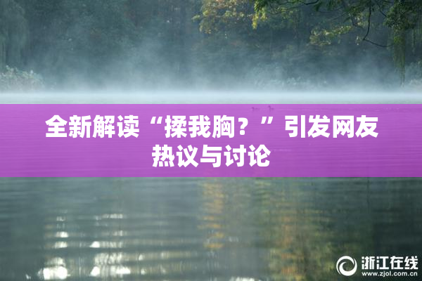 全新解读“揉我胸？”引发网友热议与讨论