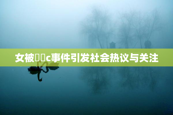 女被❌‌c事件引发社会热议与关注