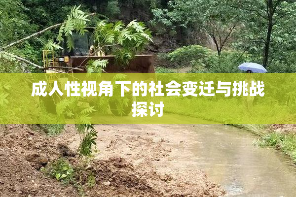 成人性视角下的社会变迁与挑战探讨