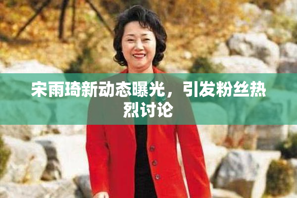 宋雨琦新动态曝光，引发粉丝热烈讨论