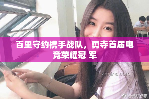 百里守约携手战队，勇夺首届电竞荣耀冠 军