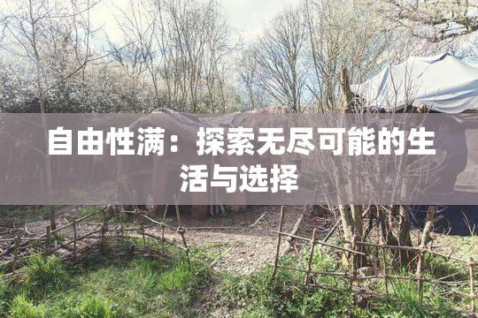 自由性满：探索无尽可能的生活与选择